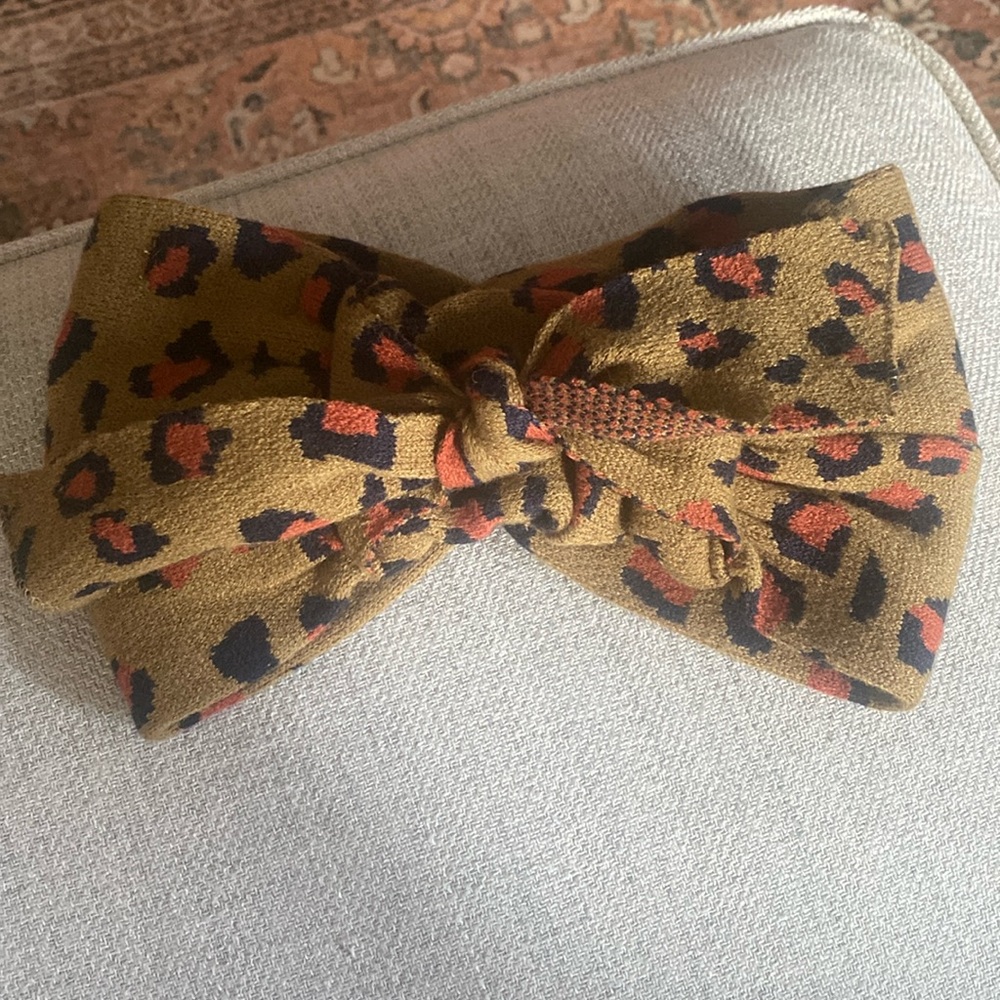 Anthropologie Leopard Print Winter Headband
